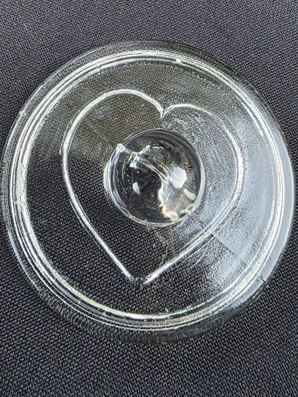 Vintage Williams Sonoma Glass Cookie Stamps Set 4 Hearts Flowers 1980s Baking
